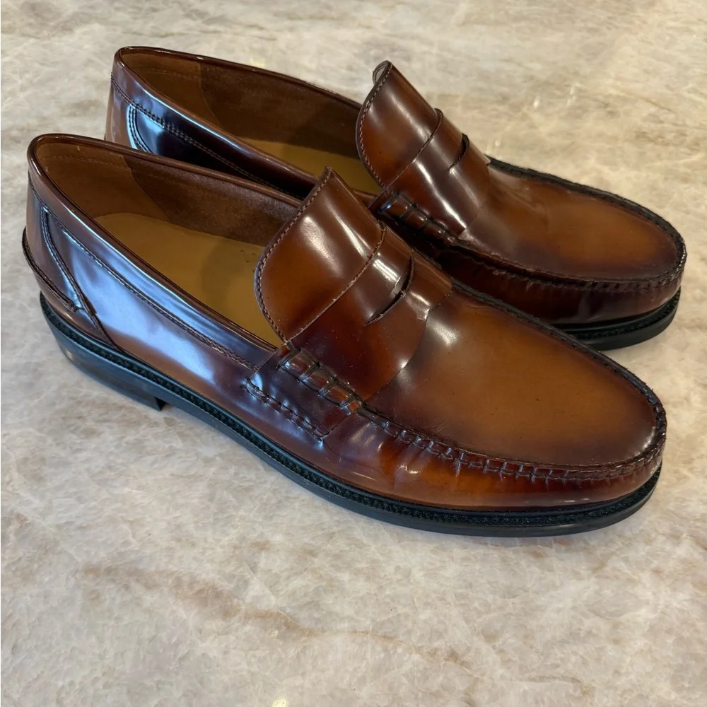COLE HAAN Brown Leather Loafers for Men - Picture 2 of 6